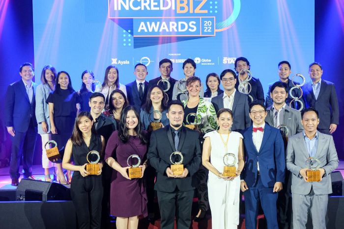Winners and finalists of the IncrediBiz Awards 2022